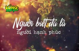 hạnh phúc là khi biết đủ